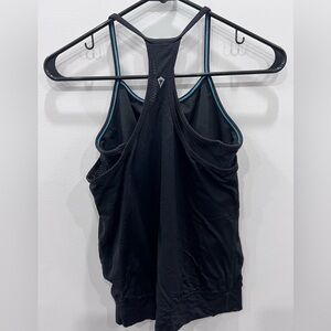 Ivivva Black Double Dutch Tank Top Size 12 | Racerback Athletic Workout Top